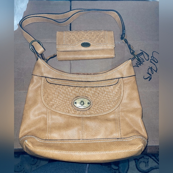 Concept by boc Handbags - Concept brand Tan Shoulder Bag And Wallet.